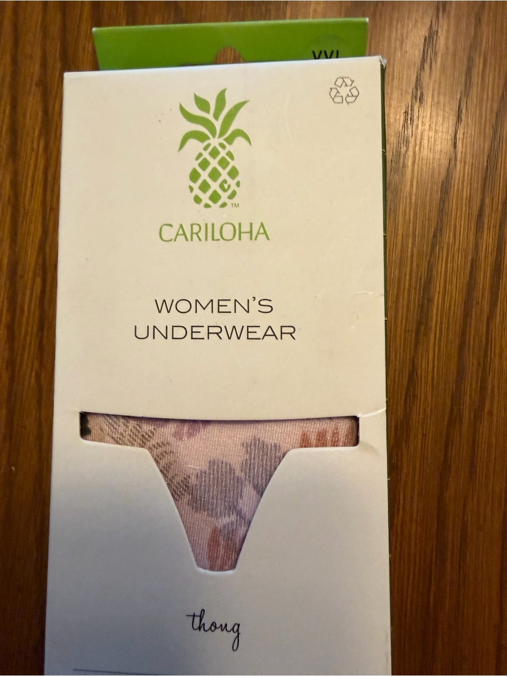 Cariloha Women's Pink Floral-Pattern Thong